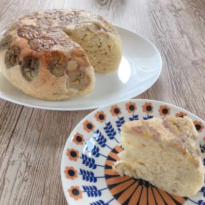 [幼児食にも]炊飯器で甘さ控えめバナナケーキ